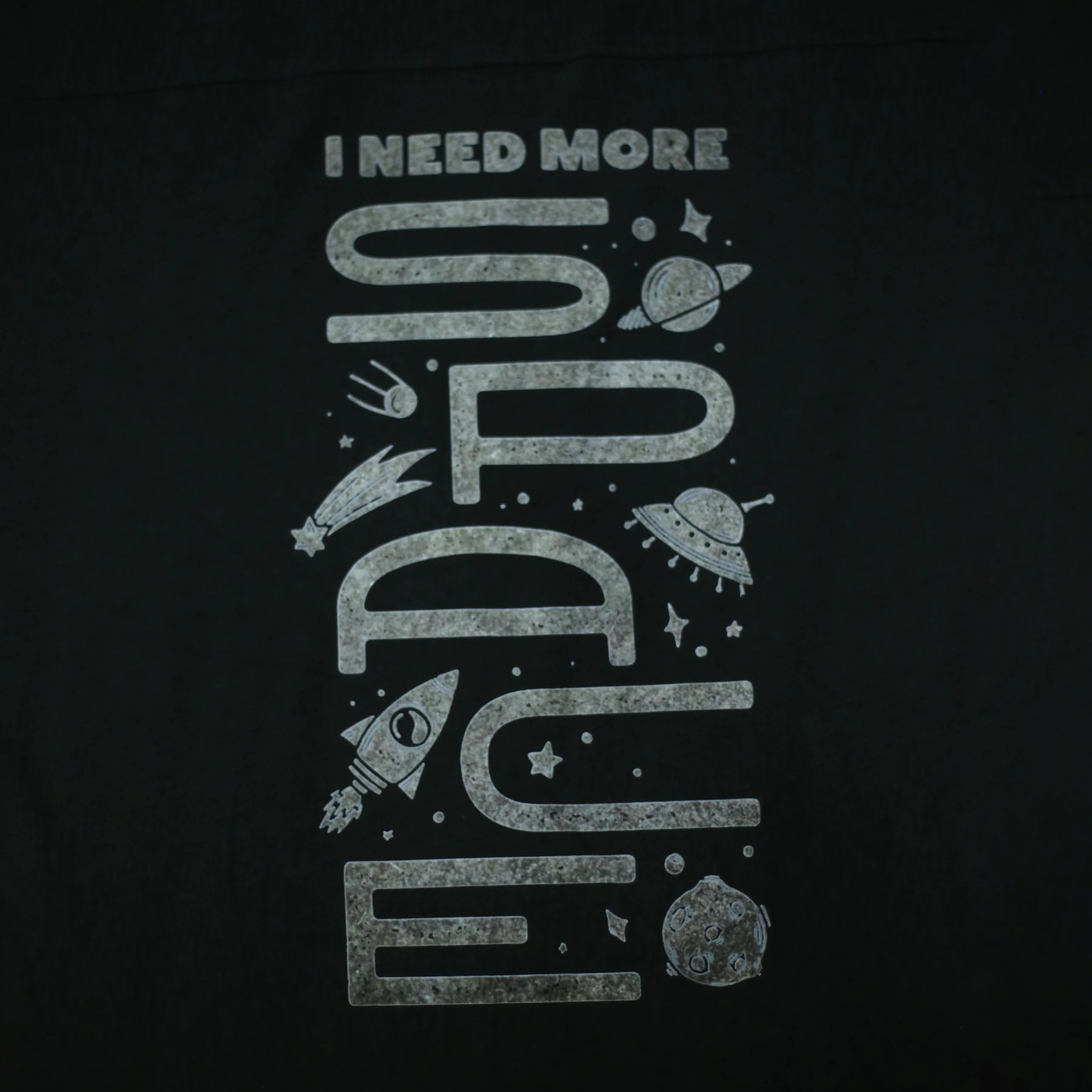 Stellar Black Drop Shoulder Tee