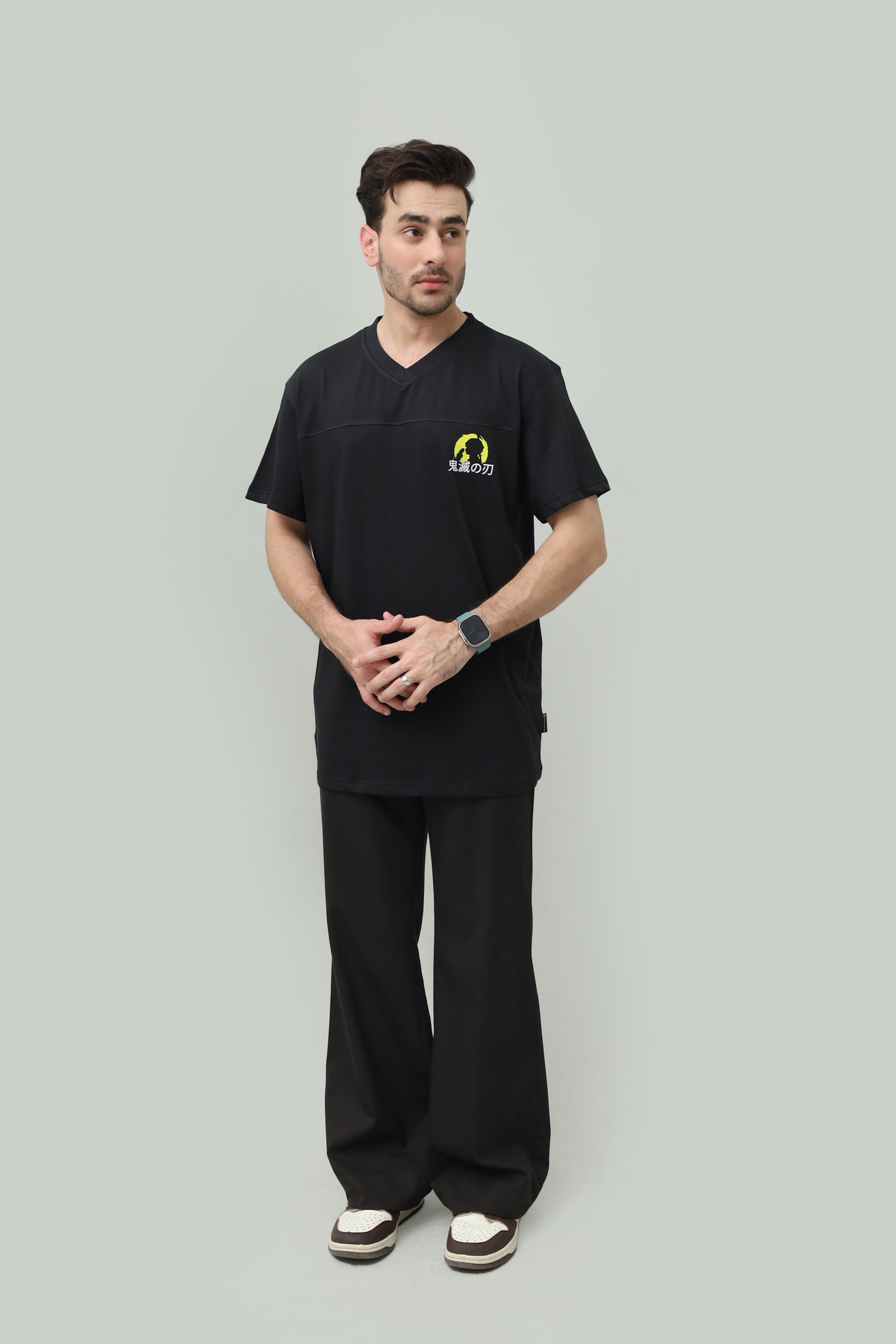 Thunder Breathing Drop Shoulder Tee