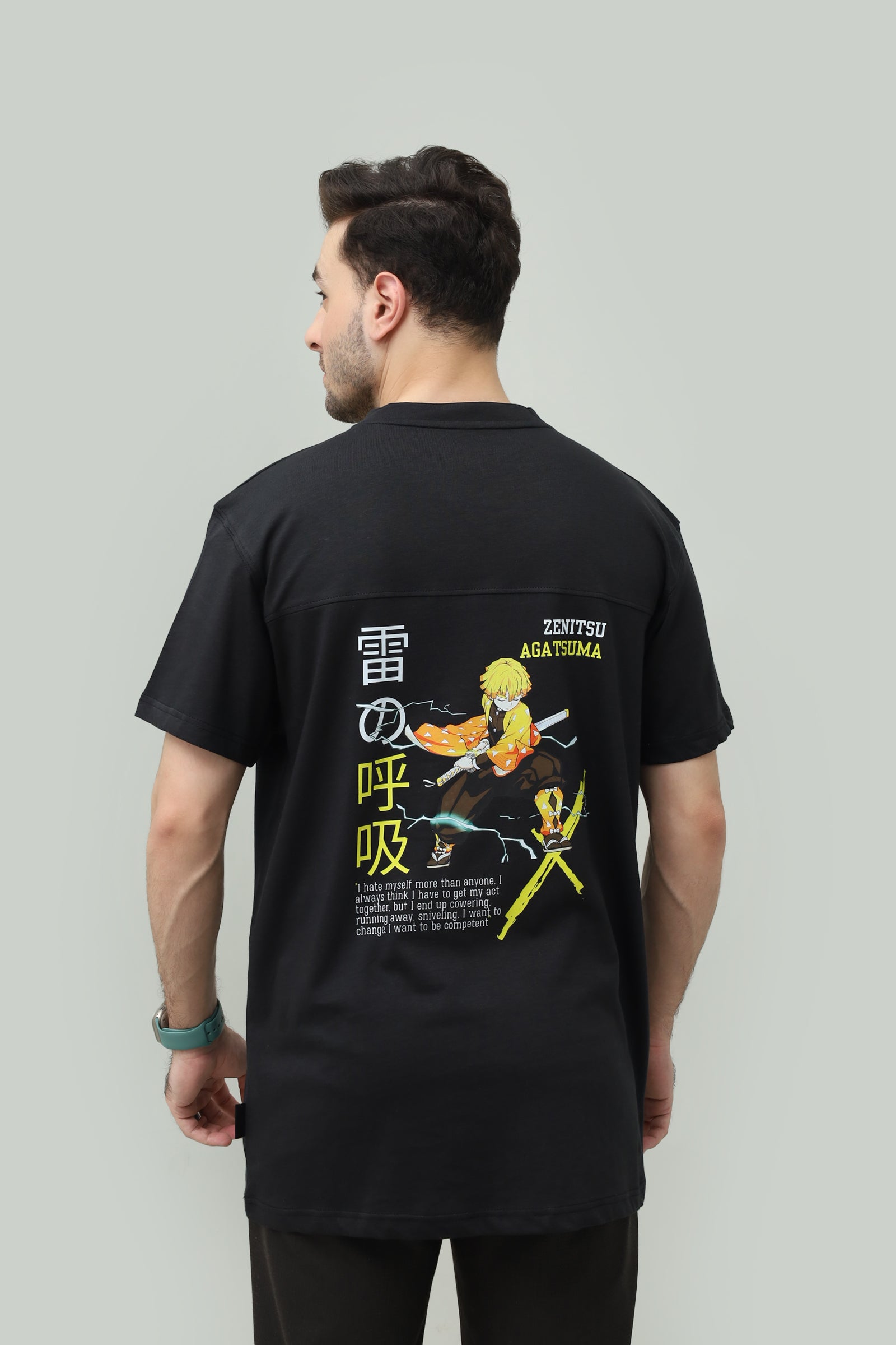 Thunder Breathing Drop Shoulder Tee