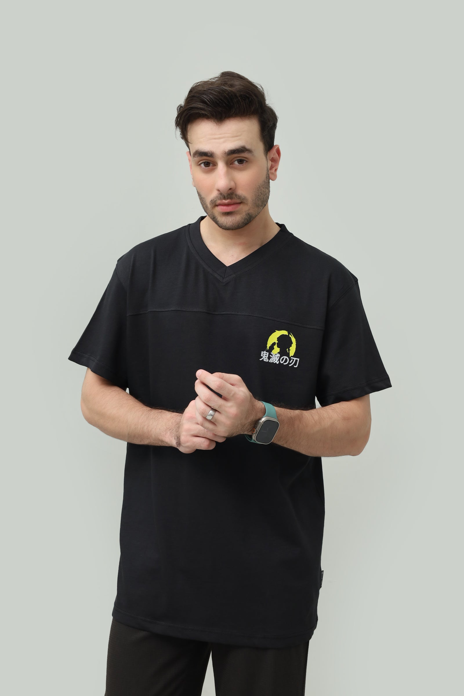 Thunder Breathing Drop Shoulder Tee