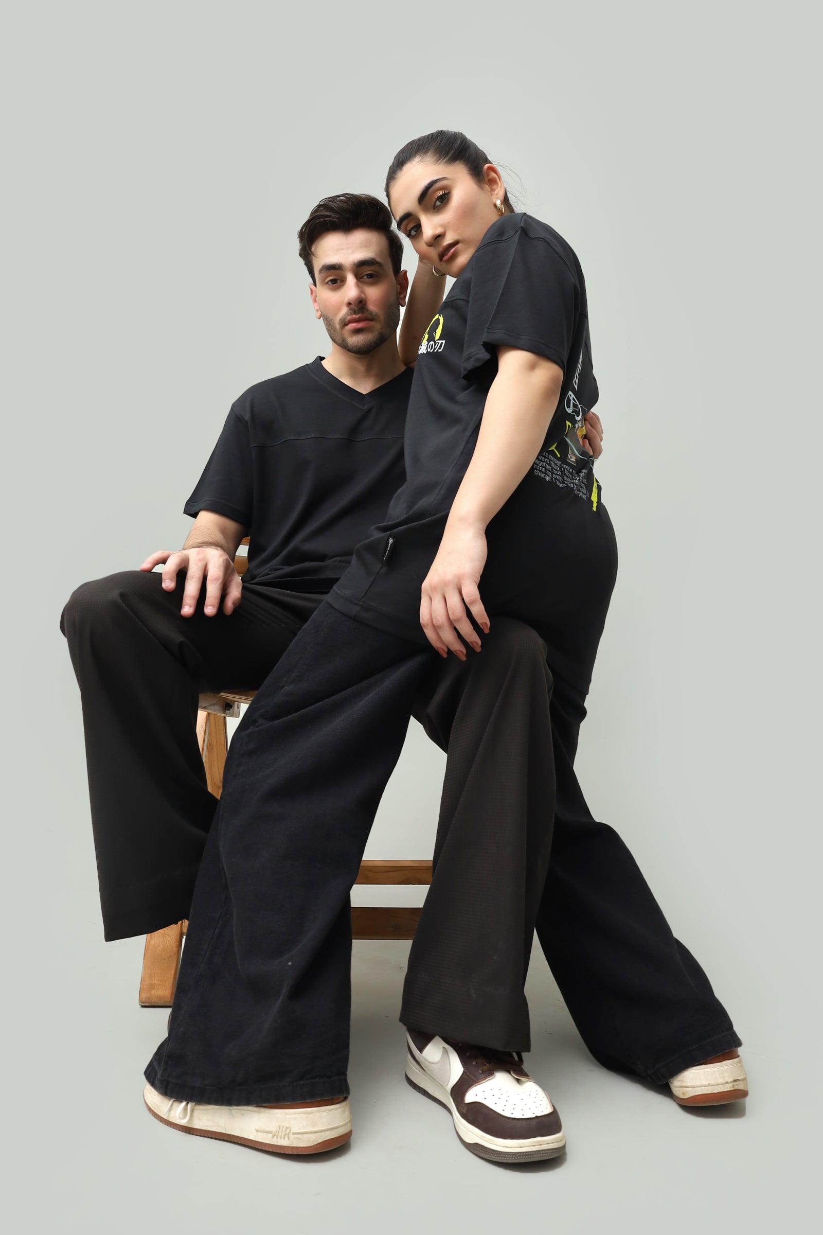 Thunder Breathing Drop Shoulder Tee