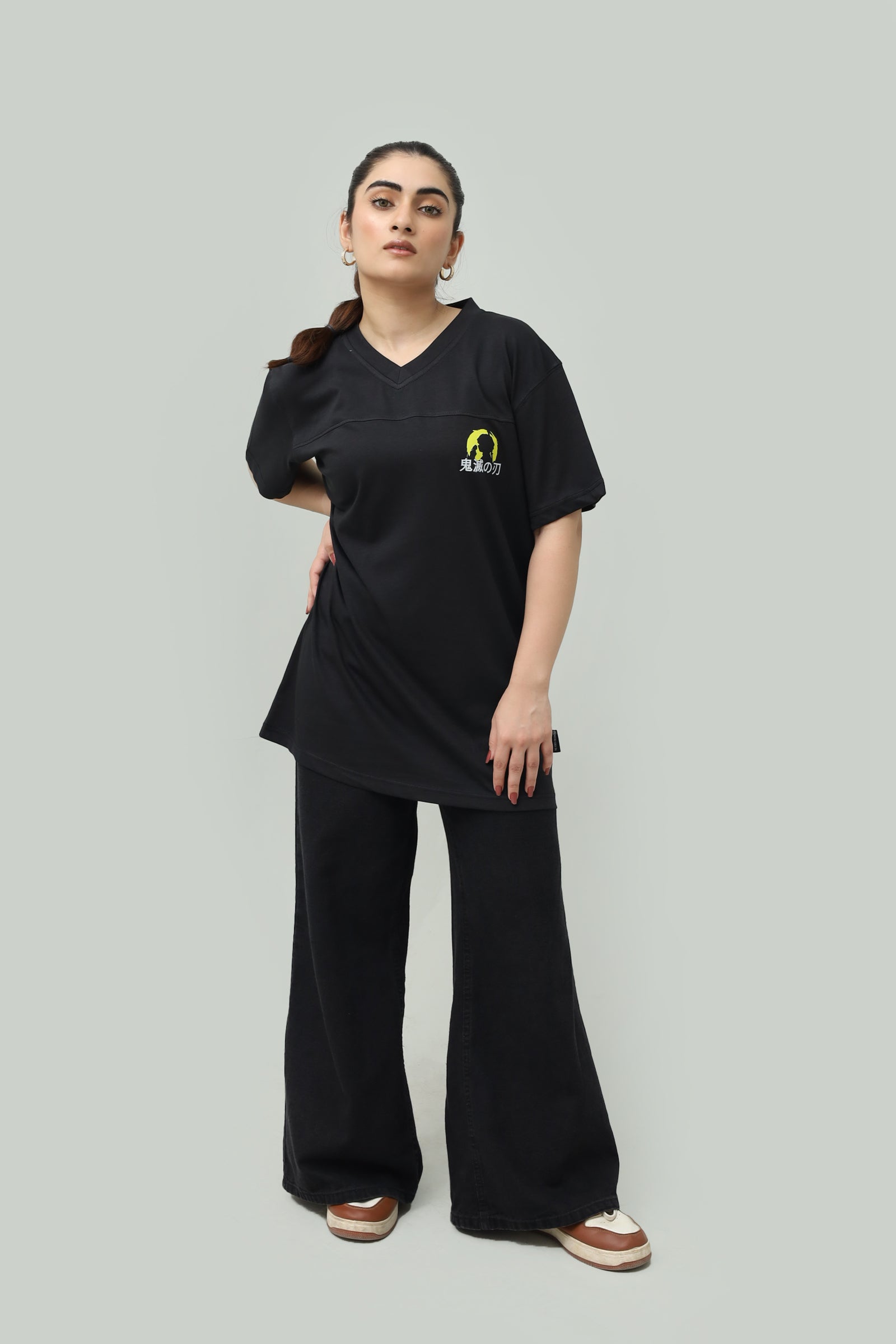 Thunder Breathing Drop Shoulder Tee