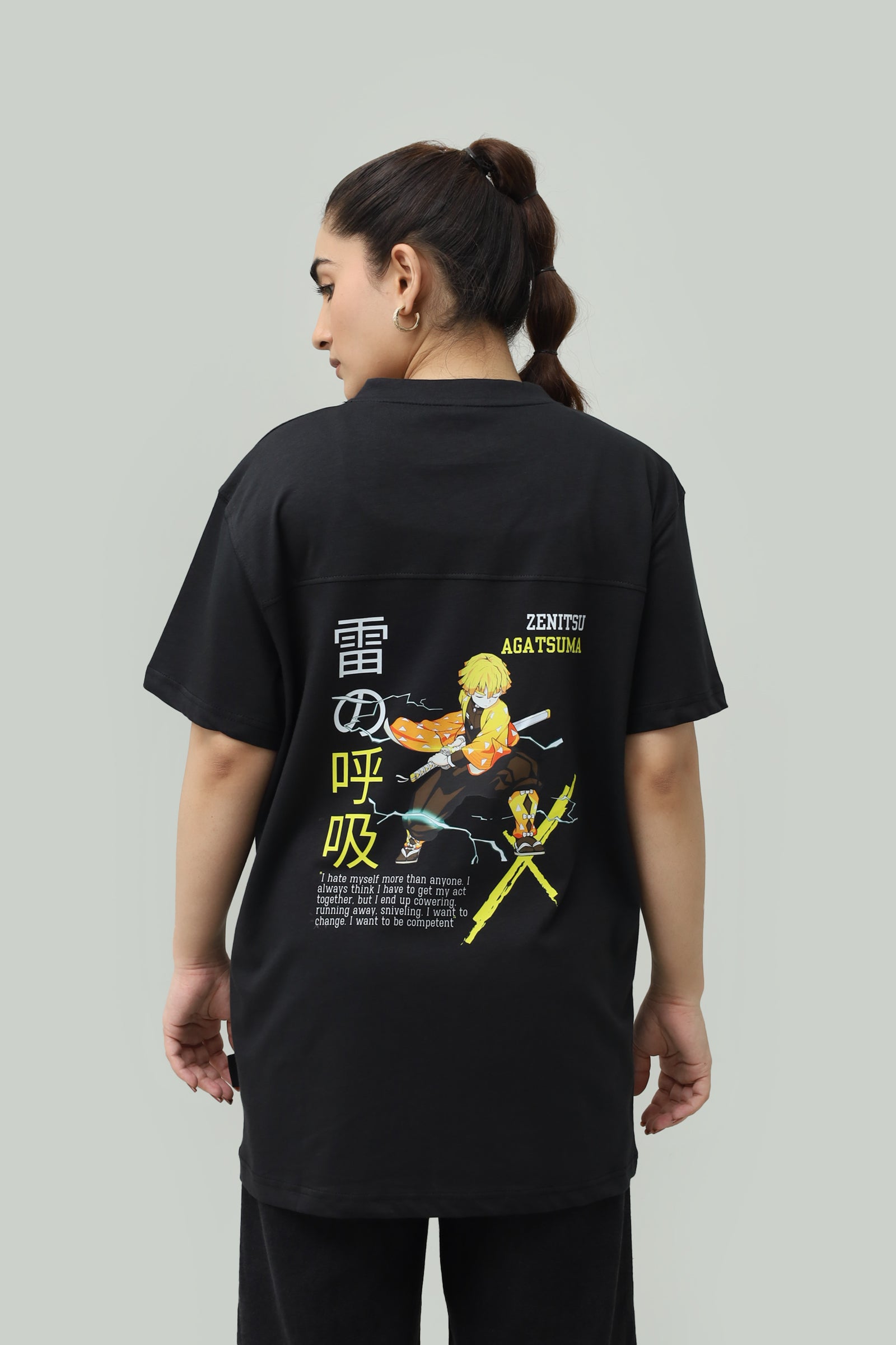 Thunder Breathing Drop Shoulder Tee