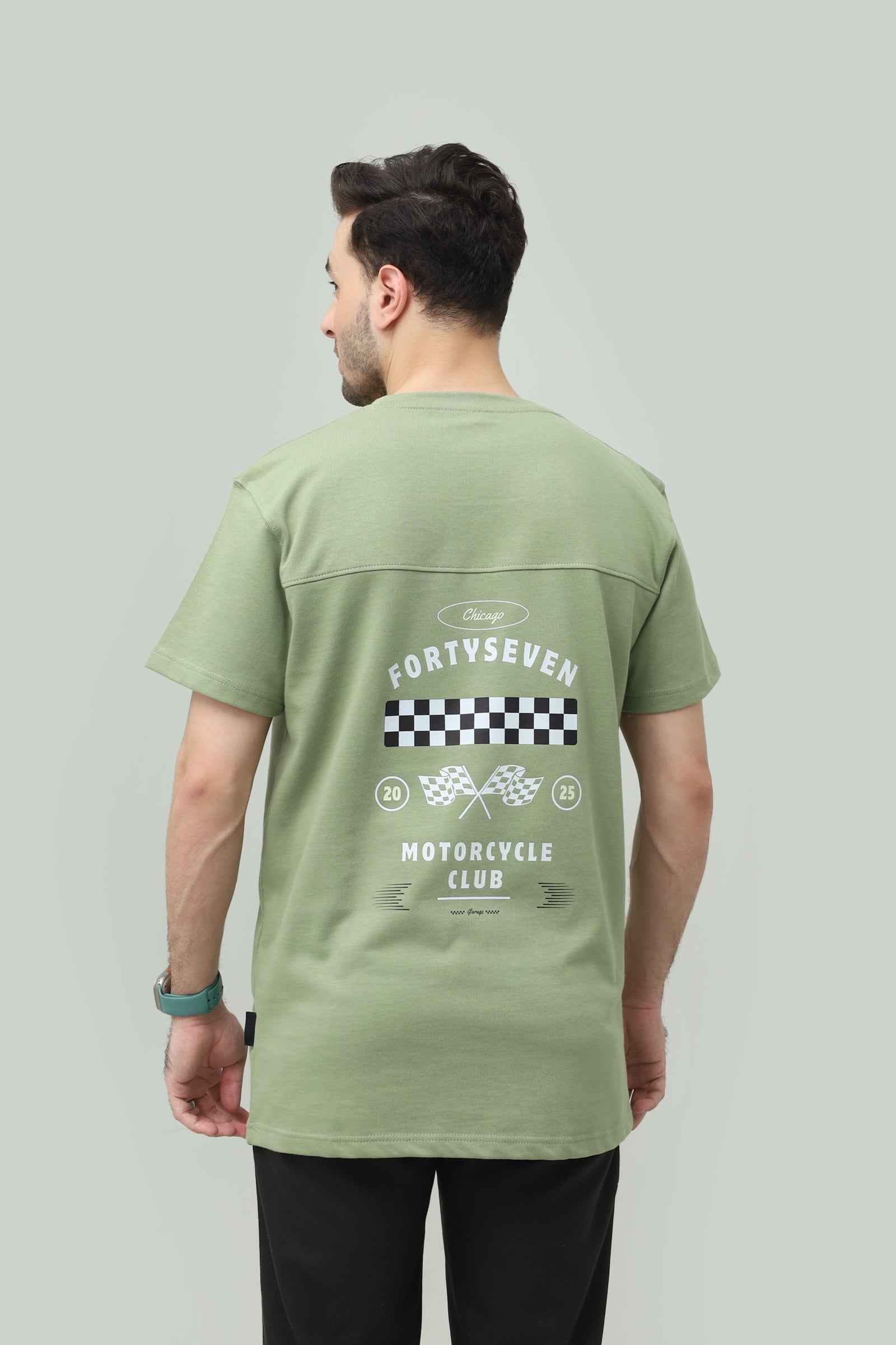MotoGP Drift Olive Drop Shoulder Tee